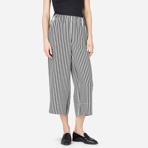 Everlane “Silk Wide Leg Pant”, striped, size 0